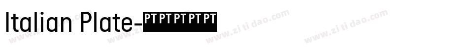 Italian Plate字体转换